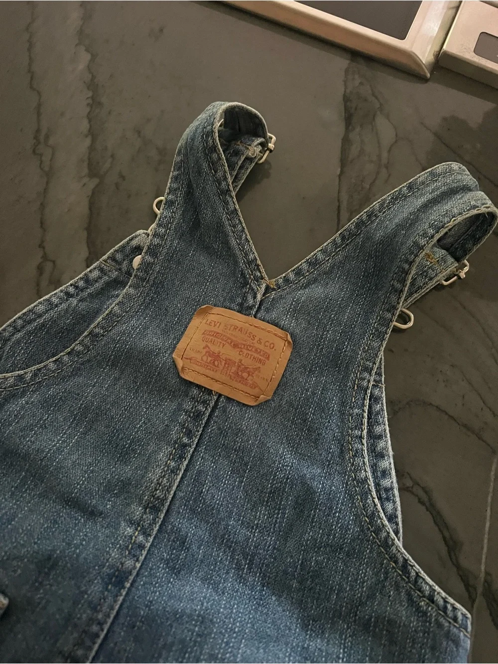 Levi's Blue Denim Kids Overalls Shortalls